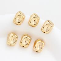 Entretoise de perles en laiton, Plaqué d'or, DIY, 16x11mm, Vendu par PC