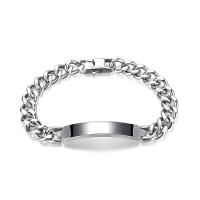 Stainless Steel Jewelry Bracelet, 304 Stainless Steel, fashion jewelry & Unisex, original color, Length:Approx 22 cm, Approx 19 cm, Sold By PC
