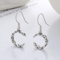 925 Sterling Silver Drop &  Dangle Earrings Antique finish fashion jewelry & for woman nickel lead & cadmium free 11mm Sold By Pair