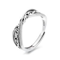 Sterling Silver Jewelry Finger Ring, 925 sterline d'argento, gioielli di moda & per la donna, assenza di nichel,piombo&cadmio, 5mm, Venduto da PC