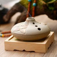 Porcelain Incense Burner, half handmade, for home and office & durable, 110x60mm, Sold By PC