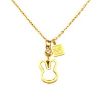 Edelstahl Schmuck Halskette, 304 Edelstahl, 18K vergoldet, Modeschmuck & verschiedene Stile für Wahl & für Frau, goldfarben, verkauft von PC