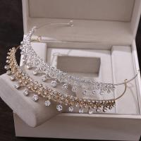Bridal Tiaras, Tibetan Style, fashion jewelry & for woman & with rhinestone, more colors for choice, nickel, lead & cadmium free, Inner Diameter:Approx 150mm, Sold By PC