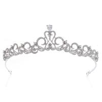 Bridal Tiaras Zinc Alloy micro pave cubic zirconia & for woman & with rhinestone nickel lead & cadmium free Inner Approx 145mm Sold By PC