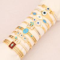 304 Stainless Steel Bangle, with turquoise, gold color plated, different styles for choice & for woman & enamel & with rhinestone, Inner Diameter:Approx 60x50mm, Sold By PC