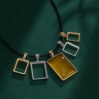 Brass Pendant Setting Geometrical Pattern plated DIY Approx 4mm Sold By PC