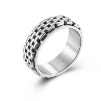 Stainless Steel Finger Ring 316L Stainless Steel 18K gold plated fashion jewelry & for woman Sold By PC