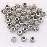 Tibetan Style Spacer Beads, barrel, antique silver color plated, vintage & DIY, nickel, lead & cadmium free, 11.50x10mm, Approx 10PCs/Bag, Sold By Bag