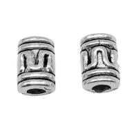 Zinc Alloy Spacer Beads Column antique silver color plated vintage & DIY nickel lead & cadmium free Approx Sold By Bag