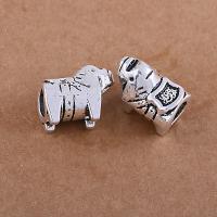 Tibetan Style Spacer Beads, Pig, antique silver color plated, vintage & DIY, nickel, lead & cadmium free, 14x11x8mm, Approx 10PCs/Bag, Sold By Bag
