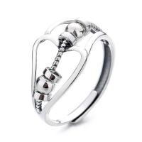 Sterling Silver Jewelry Finger Ring, 925 sterline d'argento, gioielli di moda & unisex, assenza di nichel,piombo&cadmio, 12mm, Venduto da PC