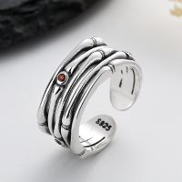 Solidny srebrny pierścień, 925 Srebro, biżuteria moda & dla obu płci & mikro utorować cyrkonia, bez zawartości niklu, ołowiu i kadmu, 9.5mm, sprzedane przez PC