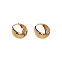 Messing Leverback Ohrring, Kupferlegierung, vergoldet, Modeschmuck & für Frau, frei von Nickel, Blei & Kadmium, 20x12mm, verkauft von Paar