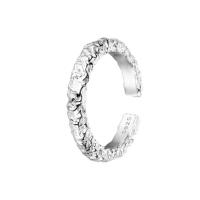 925 de prata esterlina Cuff Ring Finger, banhado, ajustável & para mulher, Mais cores pare escolha, tamanho:5.5-7.5, vendido por PC
