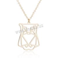 Stainless Steel Jewelry Necklace 304 Stainless Steel Owl Vacuum Ion Plating fashion jewelry & for woman Length 45 cm Sold By PC
