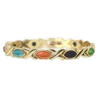 Zinc Alloy Bracelet with Cats Eye plated fashion jewelry & for woman Length 20.5 cm Sold By PC