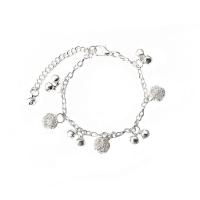 Tibetan Style Bracelet, with 5cm extender chain, silver color plated, fashion jewelry & for woman, silver color, Length:18 cm, Sold By PC