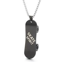 Edelstahl Schmuck Halskette, 304 Edelstahl, Skateboard, Modeschmuck & unisex, keine, 51x16mm, Länge:50 cm, verkauft von PC