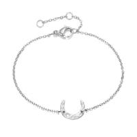 Stainless Steel Jewelry Bracelet 316L Stainless Steel with 3cm extender chain Moon Vacuum Ion Plating fashion jewelry & for woman Length Approx 15 cm Sold By PC