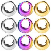 Stainless Steel Pendants, 304 Stainless Steel, Donut, Vacuum Ion Plating, DIY, more colors for choice, 32x32mm, Sold By PC