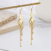 925 Sterling Silver Drop &  Dangle Earrings plated fashion jewelry & for woman nickel lead & cadmium free 60mm Sold By Pair