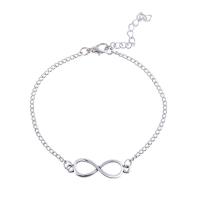 Zinc Alloy Bracelet Number 8 fashion jewelry & Unisex nickel lead & cadmium free Length Approx 8.27 Inch Sold By PC