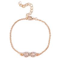 Tibetan Style Bracelet, with 1.97inch extender chain, Number 8, plated, fashion jewelry & for woman & with rhinestone, more colors for choice, nickel, lead & cadmium free, Length:Approx 6.3 Inch, Sold By PC