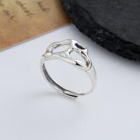 Sterling Silver šperky prst prsten, 925 Sterling Silver, módní šperky & pro ženy & dutý, nikl, olovo a kadmium zdarma, 10mm, Prodáno By PC