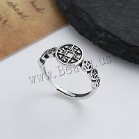 925 Sterling Silver Finger Rings, Antique finish, fashion jewelry & for woman, nickel, lead & cadmium free, 10mm, Sold By PC