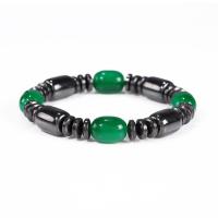 Magnetic Jewelry Bracelet, Magnet, with Glass Beads, fashion jewelry & Unisex, more colors for choice, Sold Per Approx 7.08-7.48 Inch Strand