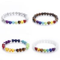 Gemstone Bracelets, fashion jewelry & different materials for choice & Unisex, Sold Per Approx 7.09-7.48 Inch Strand