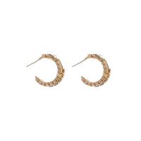 Brass Stud Earring Copper Alloy plated fashion jewelry & for woman Sold By Pair