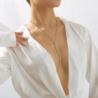 Body Chain Sieraden, Ijzer, mode sieraden & voor vrouw & met strass, meer kleuren voor de keuze, nikkel, lood en cadmium vrij, Verkocht door PC