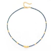 Messing Halskette, mit Naturstein, mit Verlängerungskettchen von 2inch, vergoldet, Modeschmuck & für Frau, Länge:ca. 15.9 ZollInch, verkauft von PC