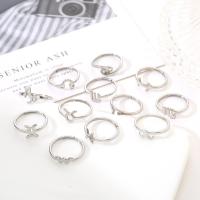 Titanium Steel Finger Ring, polished, fashion jewelry & different styles for choice & for woman, original color, Sold By PC
