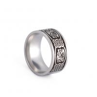 Vinger Ring in edelstaal, 304 roestvrij staal, mode sieraden & uniseks & verschillende grootte voor keus, oorspronkelijke kleur, 10x1.8mm, Verkocht door PC