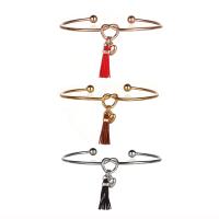 Stainless Steel Bangle 304 Stainless Steel with Knot Cord Tassel Vacuum Ion Plating fashion jewelry & for woman & hollow 2mm Inner Approx 66mm Sold By PC