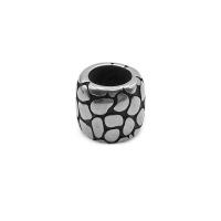 Zinc Alloy Jewelry Beads 304 Stainless Steel barrel vintage & DIY original color Sold By PC