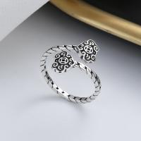 925 Sterling Silver Finger Rings, Antique finish, fashion jewelry & for woman, nickel, lead & cadmium free, 15mm, Sold By PC