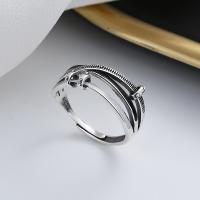 925 Sterling Silver Finger Rings Antique finish fashion jewelry & for woman & epoxy gel nickel lead & cadmium free 9mm Sold By PC