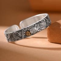 Tibetan Style Bangle, silver color plated, fashion jewelry & Unisex, nickel, lead & cadmium free, 70mm, Sold By PC