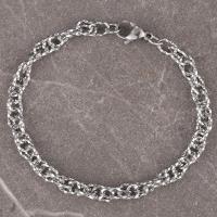 Titanium Steel Bracelet & Bangle handmade fashion jewelry & Unisex original color nickel lead & cadmium free 5mm Sold By PC