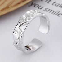 Solidny srebrny pierścień, 925 Srebro, biżuteria moda & dla kobiety, bez zawartości niklu, ołowiu i kadmu, 6mm, sprzedane przez PC