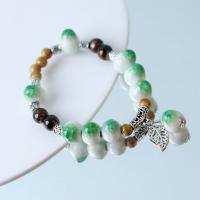 Porcelain Bracelet with Zinc Alloy handmade fashion jewelry & Unisex Length Approx 13 cm Sold By PC
