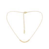 Stainless Steel Jewelry Necklace, 304 Stainless Steel, with 2.36inch extender chain, plated, fashion jewelry & for woman, golden, 60x15mm, Sold Per Approx 14.17 Inch Strand