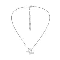 Stainless Steel Jewelry Necklace, 304 Stainless Steel, with 2.56inch extender chain, fashion jewelry & for woman, 15x25mm, Sold Per Approx 15.35 Inch Strand
