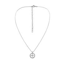 Stainless Steel Jewelry Necklace, 304 Stainless Steel, with Shell, with 2.76inch extender chain, fashion jewelry & for woman, 20x15mm, Sold Per Approx 16.54 Inch Strand