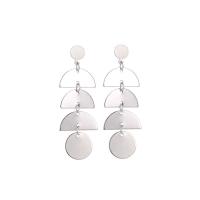 Zinc Alloy Stud Earring plated fashion jewelry & for woman nickel lead & cadmium free 62mm Sold By Pair