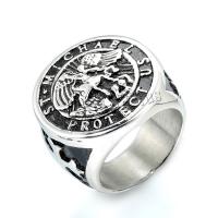 Stainless Steel Finger Ring 304 Stainless Steel polished fashion jewelry & for man 24mm Sold By PC