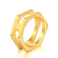 Vinger Ring in edelstaal, 304 roestvrij staal, gepolijst, mode sieraden & verschillende grootte voor keus & voor de mens, meer kleuren voor de keuze, 9mm, Verkocht door PC